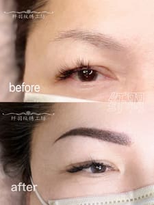 Eyebrow Tattoo result by 纤羽纹绣工坊(Microblading) in Tustin, CA