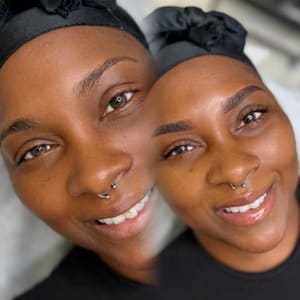 Eyebrow Tattoo result by Microblading Ombre Brows Greenville NC by Hannah in Greenville, NC