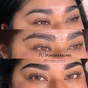 Eyebrow Tattoo result by Microblading & Ombre Brows MLobeauty in Wimberley, TX