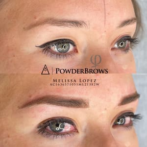 Eyebrow Tattoo result by Microblading & Ombre Brows MLobeauty in Wimberley, TX