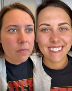 Eyebrow Tattoo result by Microblading & Permanent Cosmetics by Fine Lines in Paris, TX