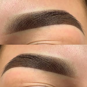 Eyebrow Tattoo result by Microblading. Permanent Makeup Rochester Svetlana Popova. in Rochester, NY