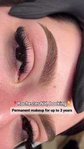 Eyebrow Tattoo result by Microblading. Permanent Makeup Rochester Svetlana Popova. in Rochester, NY