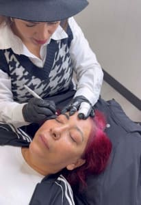 Eyebrow Tattoo result by Microblading Sara brow artists in Oceanside, CA