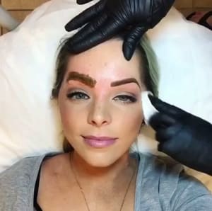 Eyebrow Tattoo result by Microblading Services & Training in Naperville, IL
