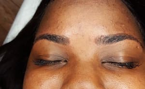 Eyebrow Tattoo result by Microblading & Threading in Dayton, OH