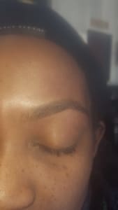 Eyebrow Tattoo result by Microblading & Threading in Dayton, OH