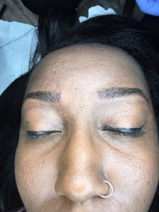 Eyebrow Tattoo result by Microblading & Threading in Dayton, OH