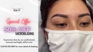 Eyebrow Tattoo result by Microblading with Kim in Clarksville, TN