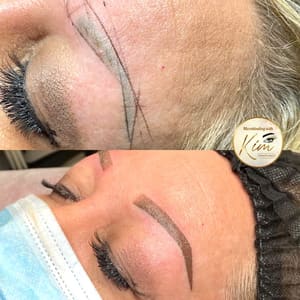 Eyebrow Tattoo result by Microblading with Kim in Clarksville, TN