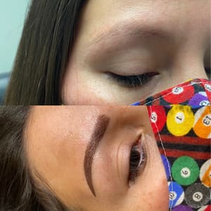 Eyebrow Tattoo result by Microblading with Kim in Clarksville, TN