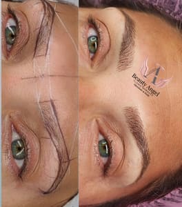 Eyebrow Tattoo result by Microblending Y Spa Salon & Micropigmentation brows - lips - massage - facial in Miami, FL