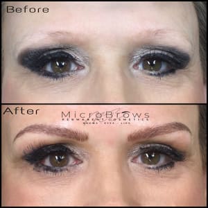 Eyebrow Tattoo result by Microbrows Permanent Cosmetics in Metairie, LA