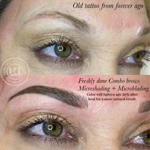 Eyebrow Tattoo result by MicroMasterHk in Harvey, LA