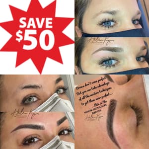 Eyebrow Tattoo result by MicroMasterHk in Harvey, LA