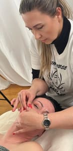 Eyebrow Tattoo result by Micropigmentation & KOBIDO massage in Algonquin, IL