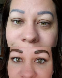 Eyebrow Tattoo result by Midwest Permanent Makeup & Apprenticeship in Spring Lake Park, MN