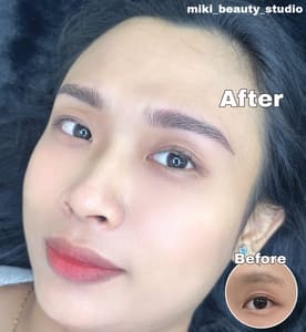 Eyebrow Tattoo result by Miki Beauty Studio in Melbourne, FL