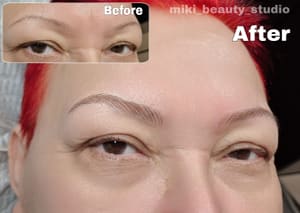 Eyebrow Tattoo result by Miki Beauty Studio in Melbourne, FL