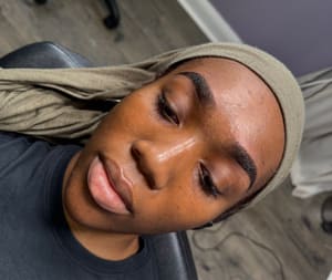 Eyebrow Tattoo result by MIKU Beauty Studio in Parkville, MD