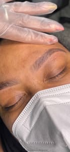 Eyebrow Tattoo result by MIKU Beauty Studio in Parkville, MD