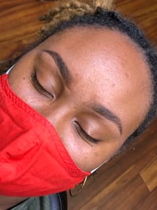 Eyebrow Tattoo result by MIKU Beauty Studio in Parkville, MD