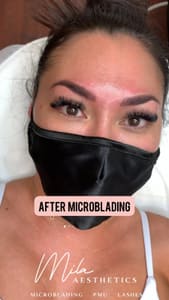 Eyebrow Tattoo result by Mila Aesthetics - Microblading, Permanent Makeup, Lash Extensions in Las Vegas, NV