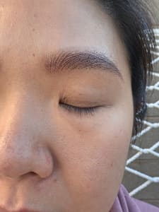 Eyebrow Tattoo result by Mila Aesthetics - Microblading, Permanent Makeup, Lash Extensions in Las Vegas, NV