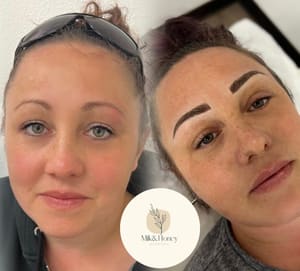 Eyebrow Tattoo result by Milk&Honey in West Sacramento, CA