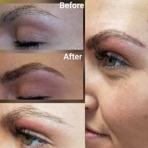 Eyebrow Tattoo result by Millside Studio in Ludlow, MA
