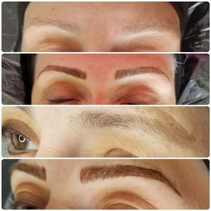 Eyebrow Tattoo result by Mirage Salon in Harrisburg, IL