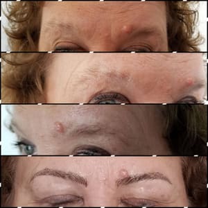 Eyebrow Tattoo result by Mirage Salon in Harrisburg, IL