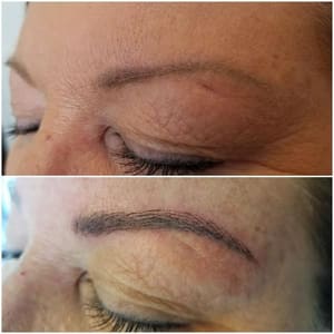 Eyebrow Tattoo result by Mirage Salon in Harrisburg, IL