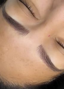 Eyebrow Tattoo result by Mirame Beauty Inc in Granada Hills, CA