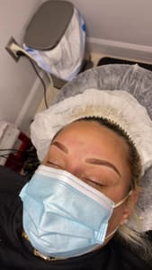 Eyebrow Tattoo result by Mish Aesthetics - Microblading & Permanent Makeup Studio in New York, NY