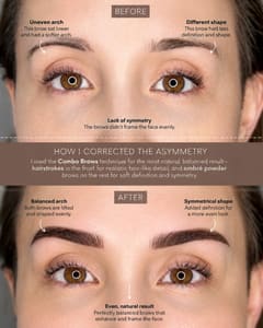Eyebrow Tattoo result by Mislin Brows & Lashes - Permanent Makeup & Lash Studio in Pearland, TX in Pearland, TX