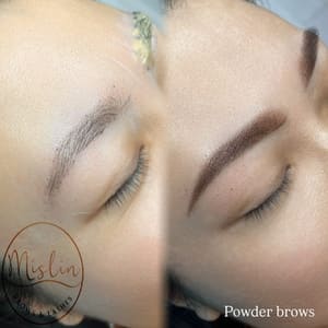 Eyebrow Tattoo result by Mislin Brows & Lashes - Permanent Makeup & Lash Studio in Pearland, TX in Pearland, TX