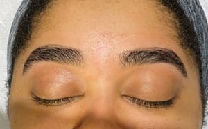 Eyebrow Tattoo result by Miss Brow - Eyebrow Salon & Cosmetic Tattoo Studio in Charlotte, NC