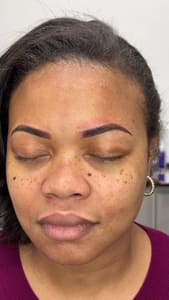 Eyebrow Tattoo result by Miss Brow - Eyebrow Salon & Cosmetic Tattoo Studio in Charlotte, NC