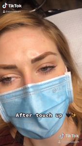 Eyebrow Tattoo result by Miss Sam Microblading & Permanent Makeup Academy in Richland, WA