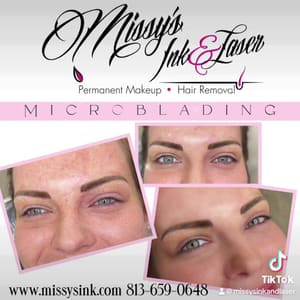 Eyebrow Tattoo result by Missy's Ink & Laser Hair Removal in Valrico, FL