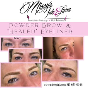 Eyebrow Tattoo result by Missy's Ink & Laser Hair Removal in Valrico, FL