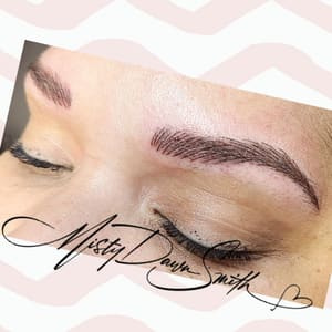 Eyebrow Tattoo result by Misty Dawn Smith in Frisco, TX