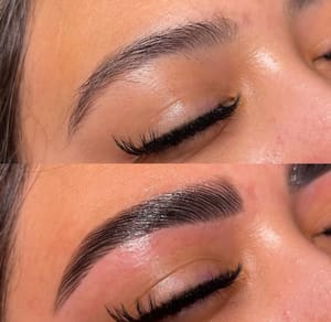 Eyebrow Tattoo result by Moda Beauty Bar in Winfield, IN