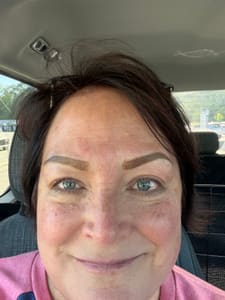 Eyebrow Tattoo result by Modern Beauty and Brow Studio in Birmingham, AL