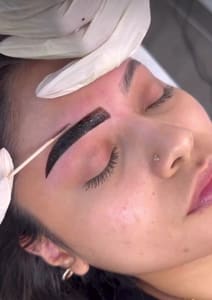 Eyebrow Tattoo result by Modern Nails & Lashes in Fairfax, VA