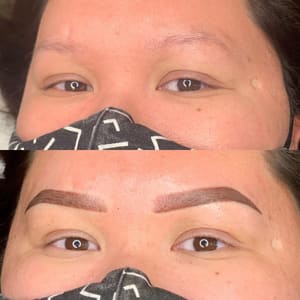 Eyebrow Tattoo result by Moey Makeovers in Boise, ID