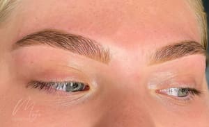 Eyebrow Tattoo result by Mojo Esthetics in Dallas, TX