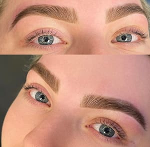 Eyebrow Tattoo result by Mojo Esthetics in Dallas, TX