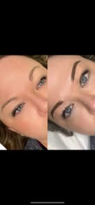 Eyebrow Tattoo result by MollyPosh Beauty Bus in Virginia Beach, VA